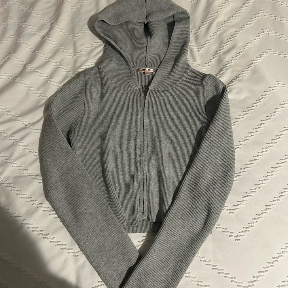Zip Up crop top